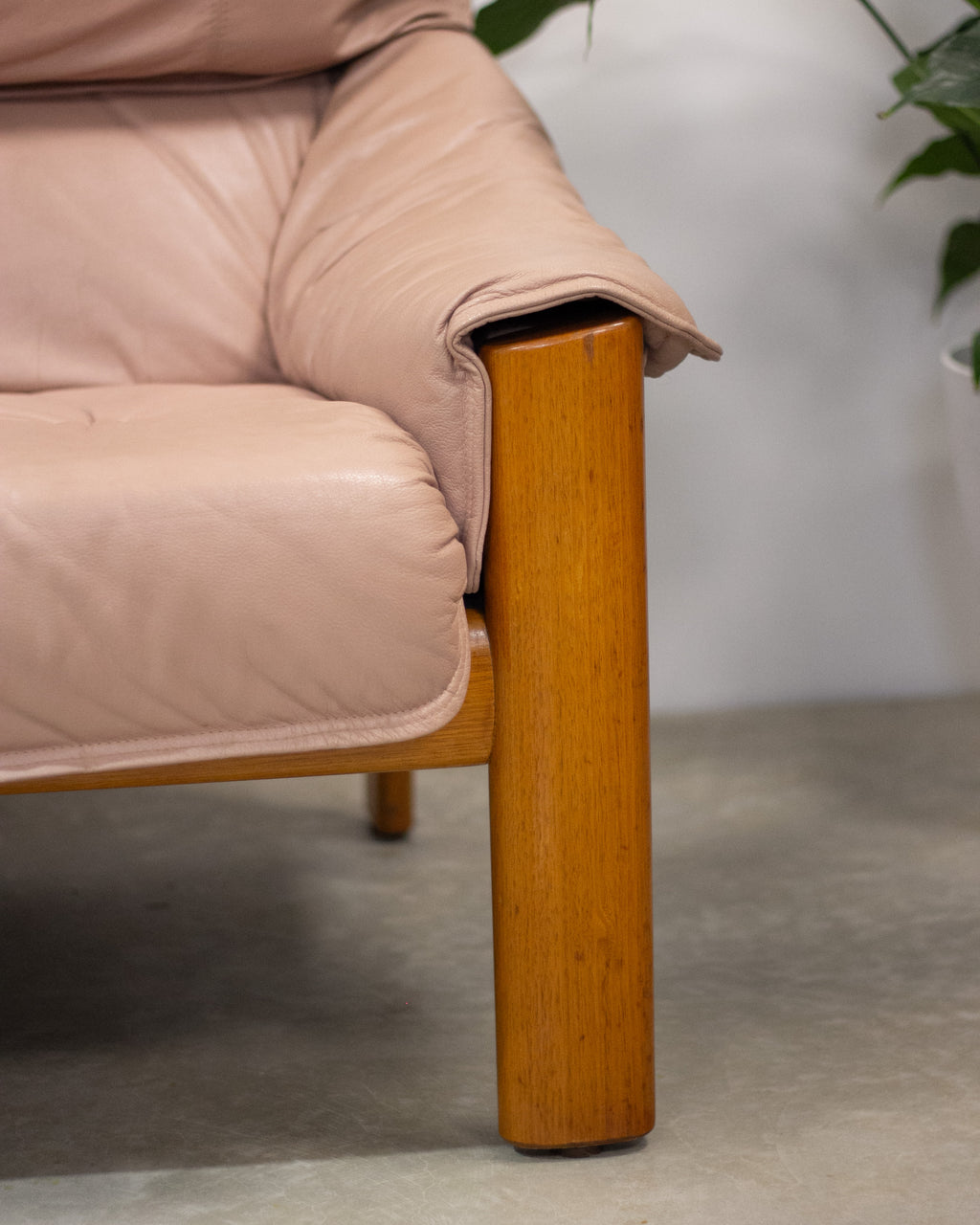 Mid Century Tessa 2 Seater Leather Lounge