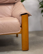 Mid Century Tessa 2 Seater Leather Lounge