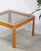 Teak Smoked Glass Coffee Table By Parker