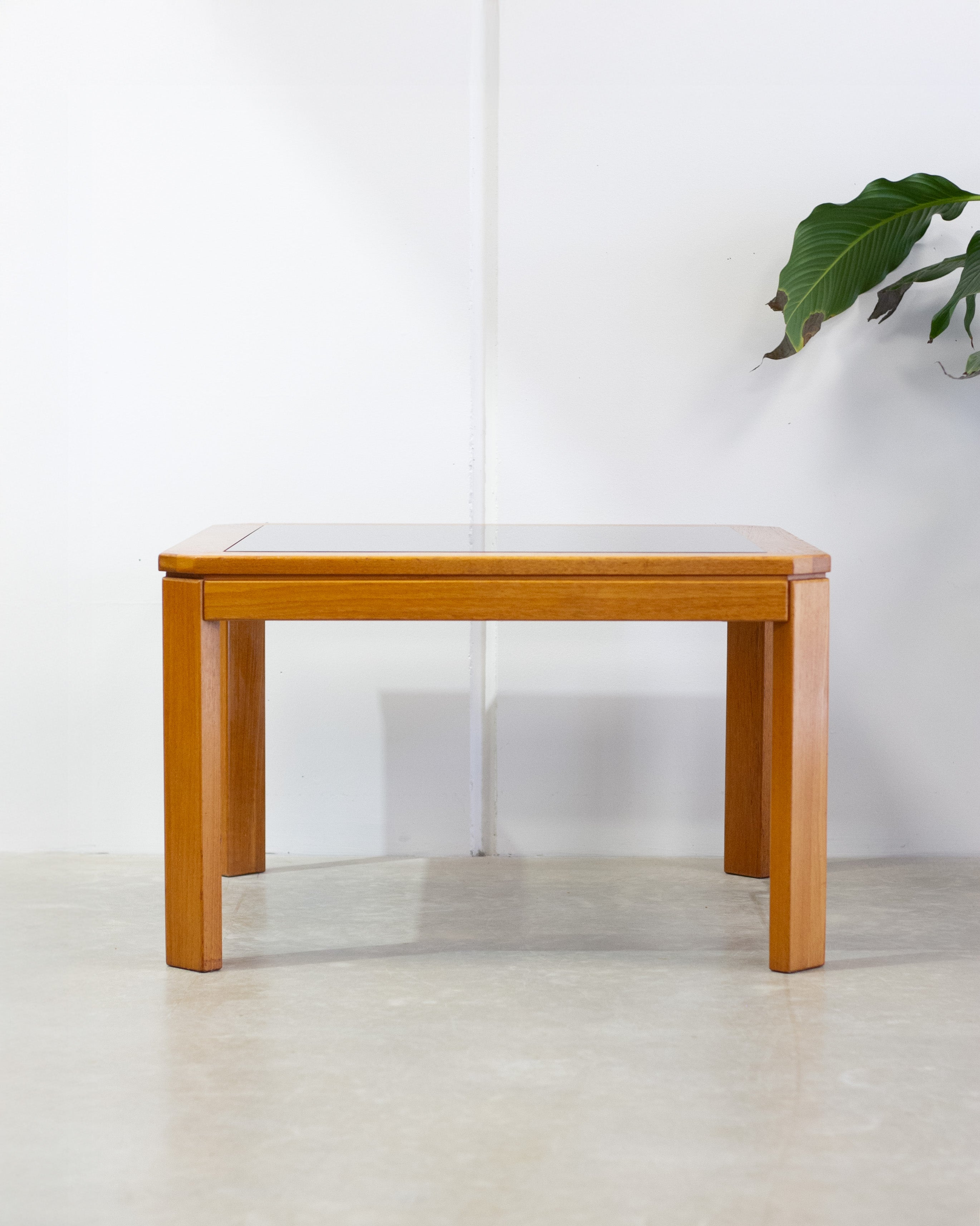 Teak Smoked Glass Coffee Table By Parker