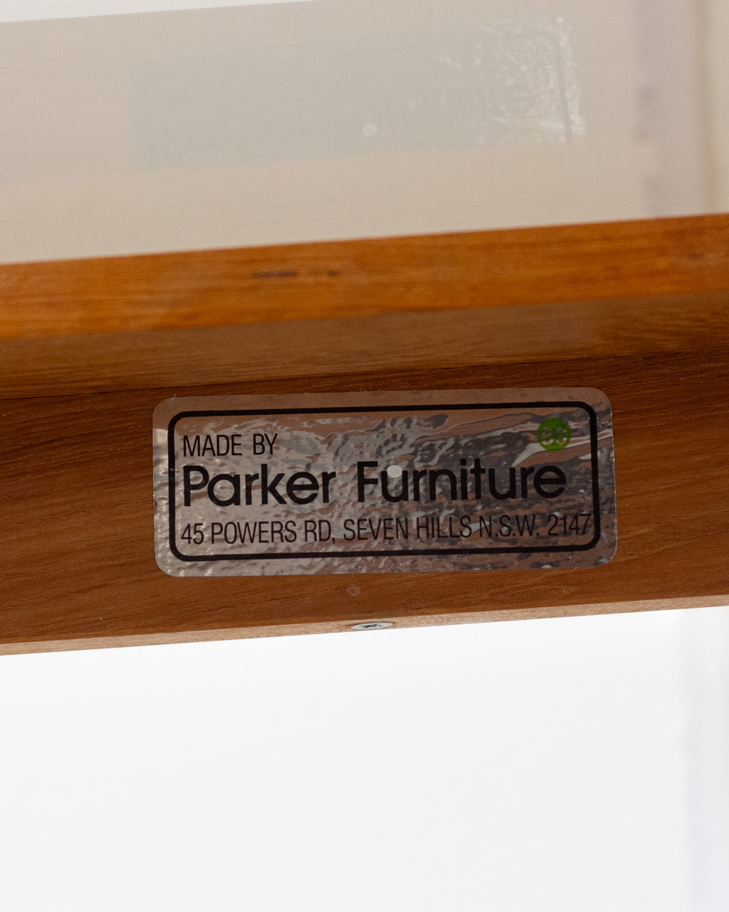 Teak Smoked Glass Coffee Table By Parker