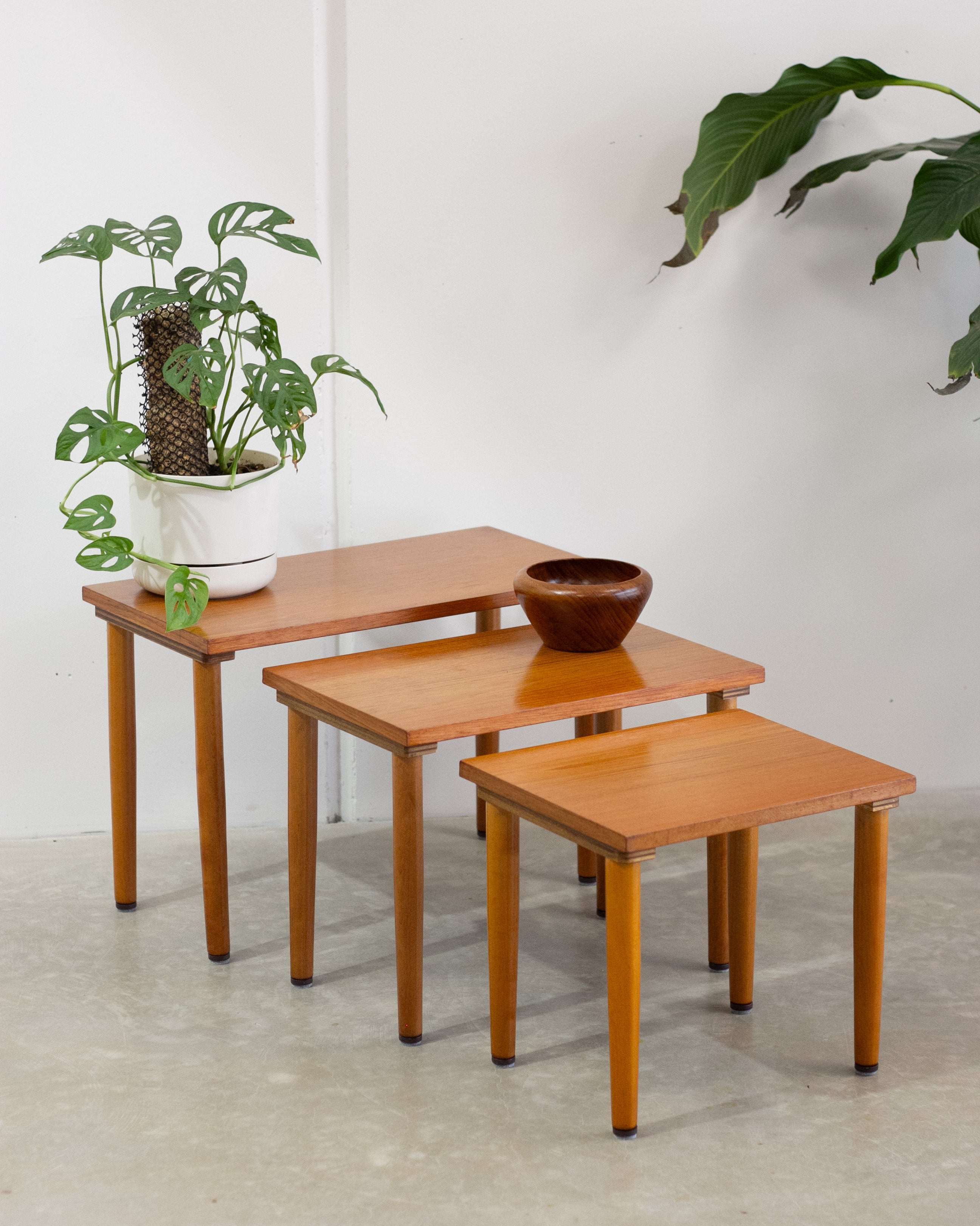 Teak Nesting Side Tables