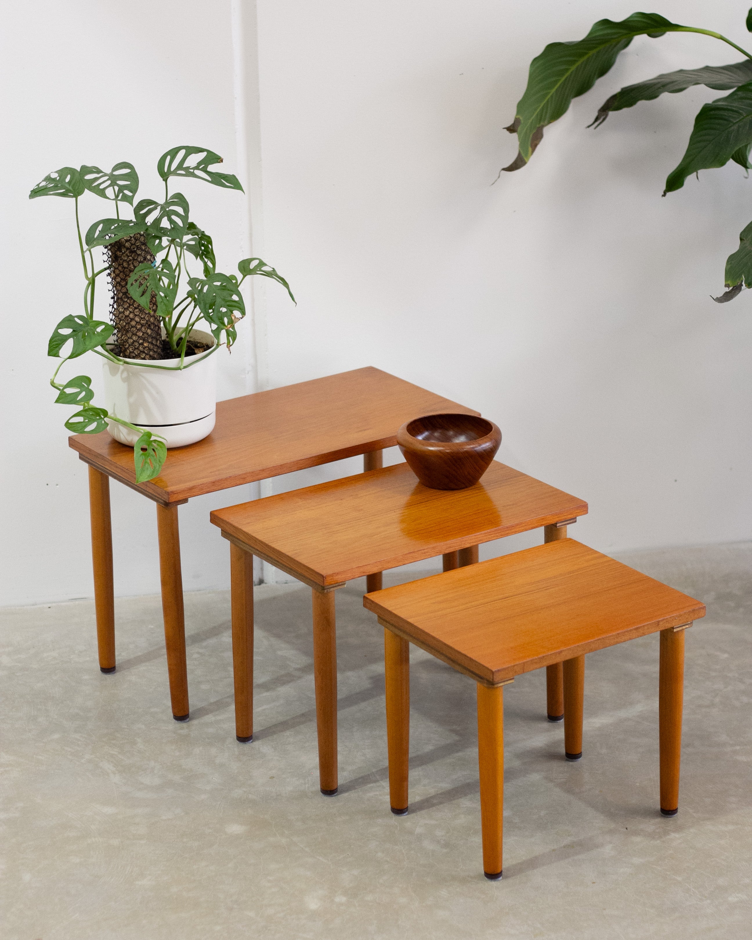 Teak Nesting Side Tables