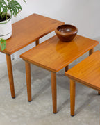 Teak Nesting Side Tables