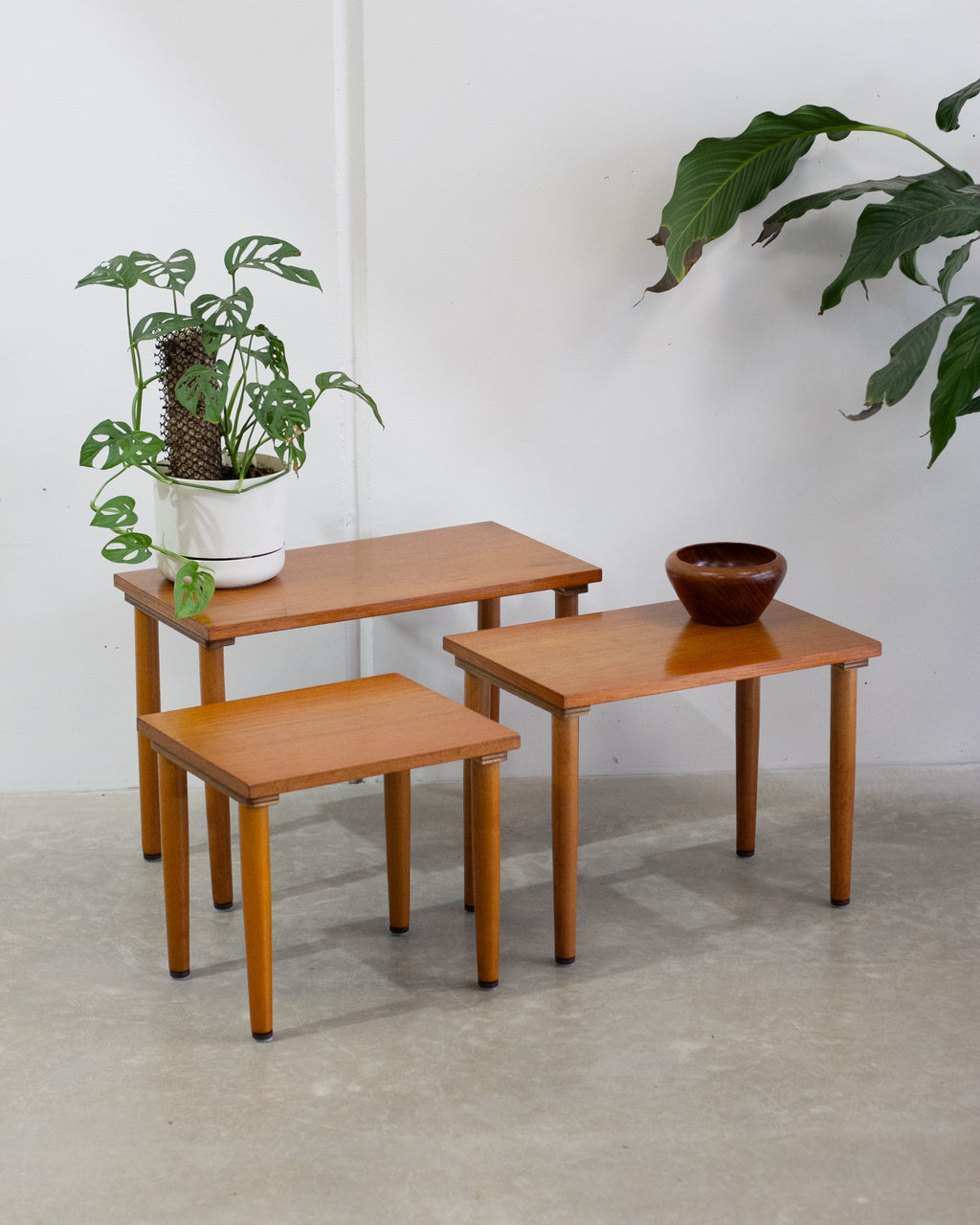 Teak Nesting Side Tables