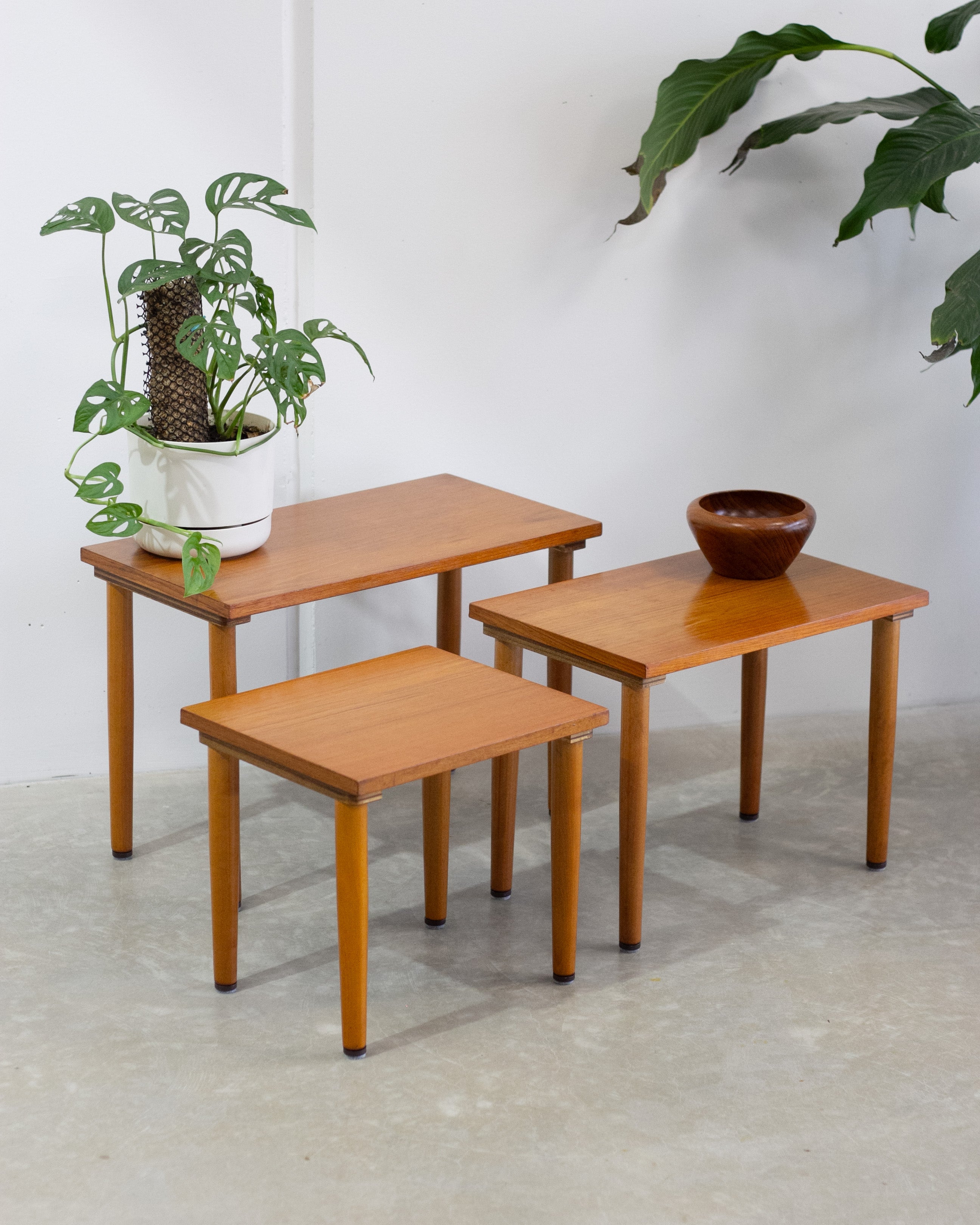 Teak Nesting Side Tables