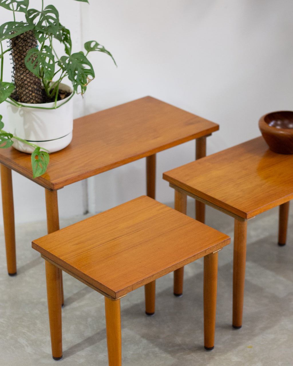 Teak Nesting Side Tables