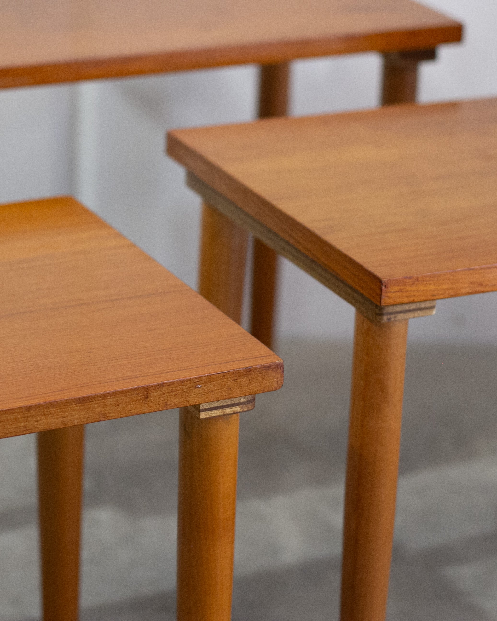 Teak Nesting Side Tables