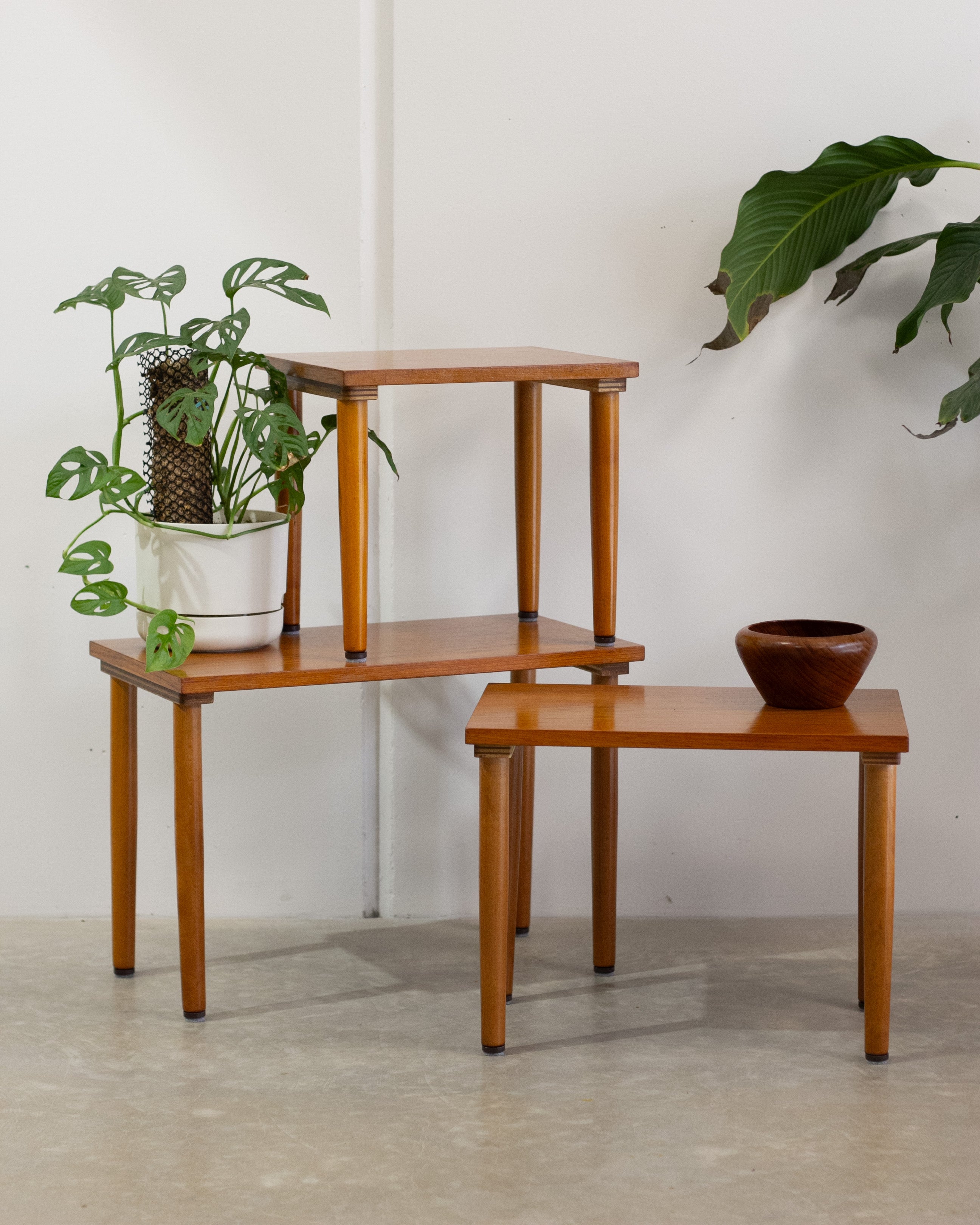 Teak Nesting Side Tables