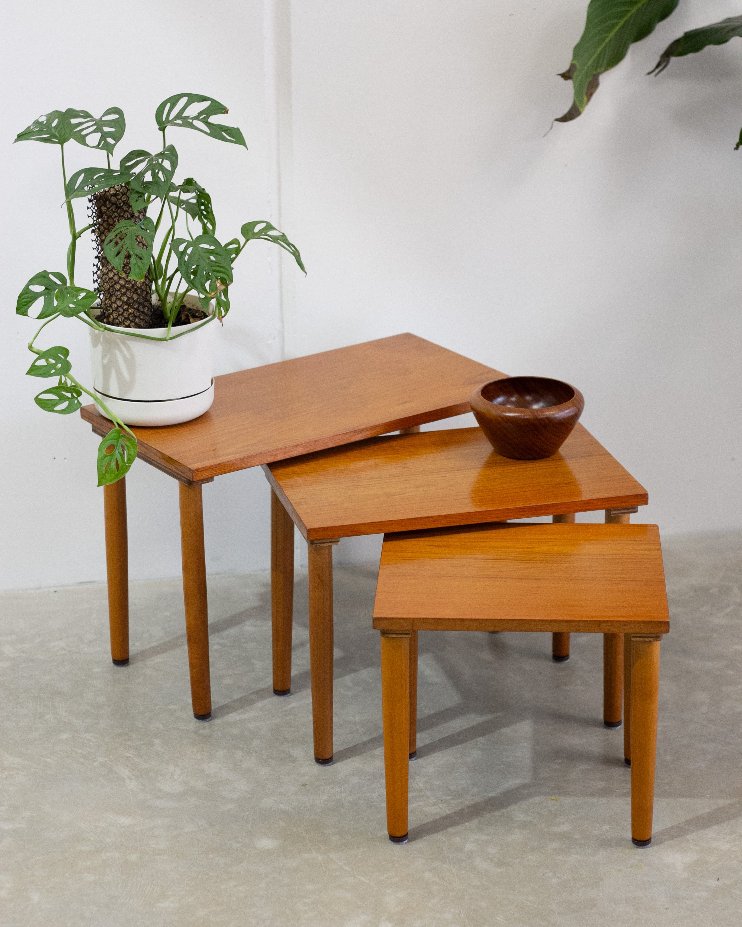 Teak Nesting Side Tables