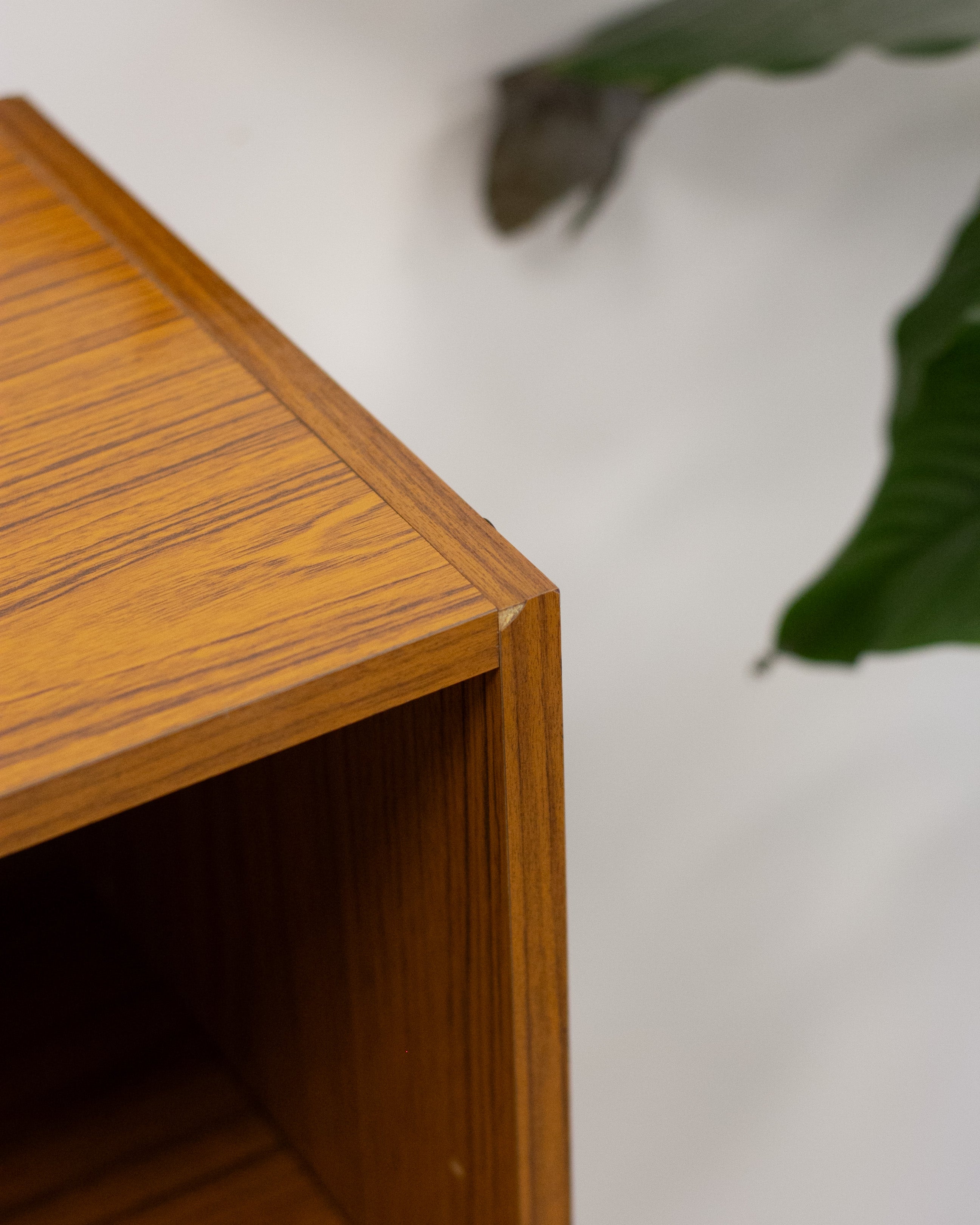 Mid Century Teak Veneer Bookcase