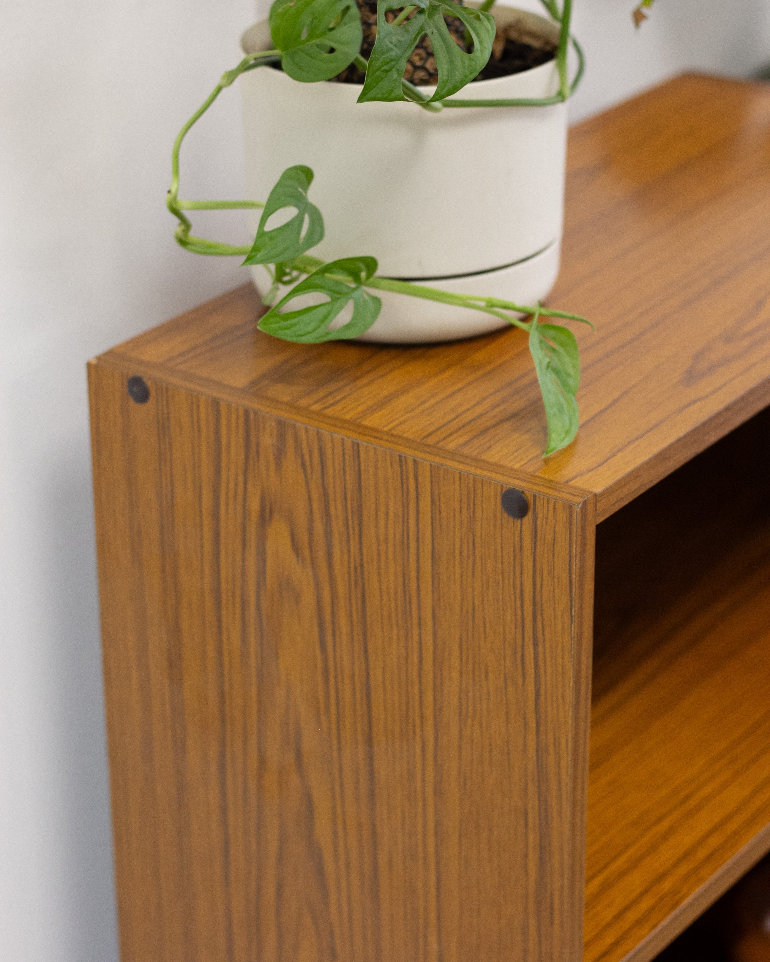 Mid Century Teak Veneer Bookcase