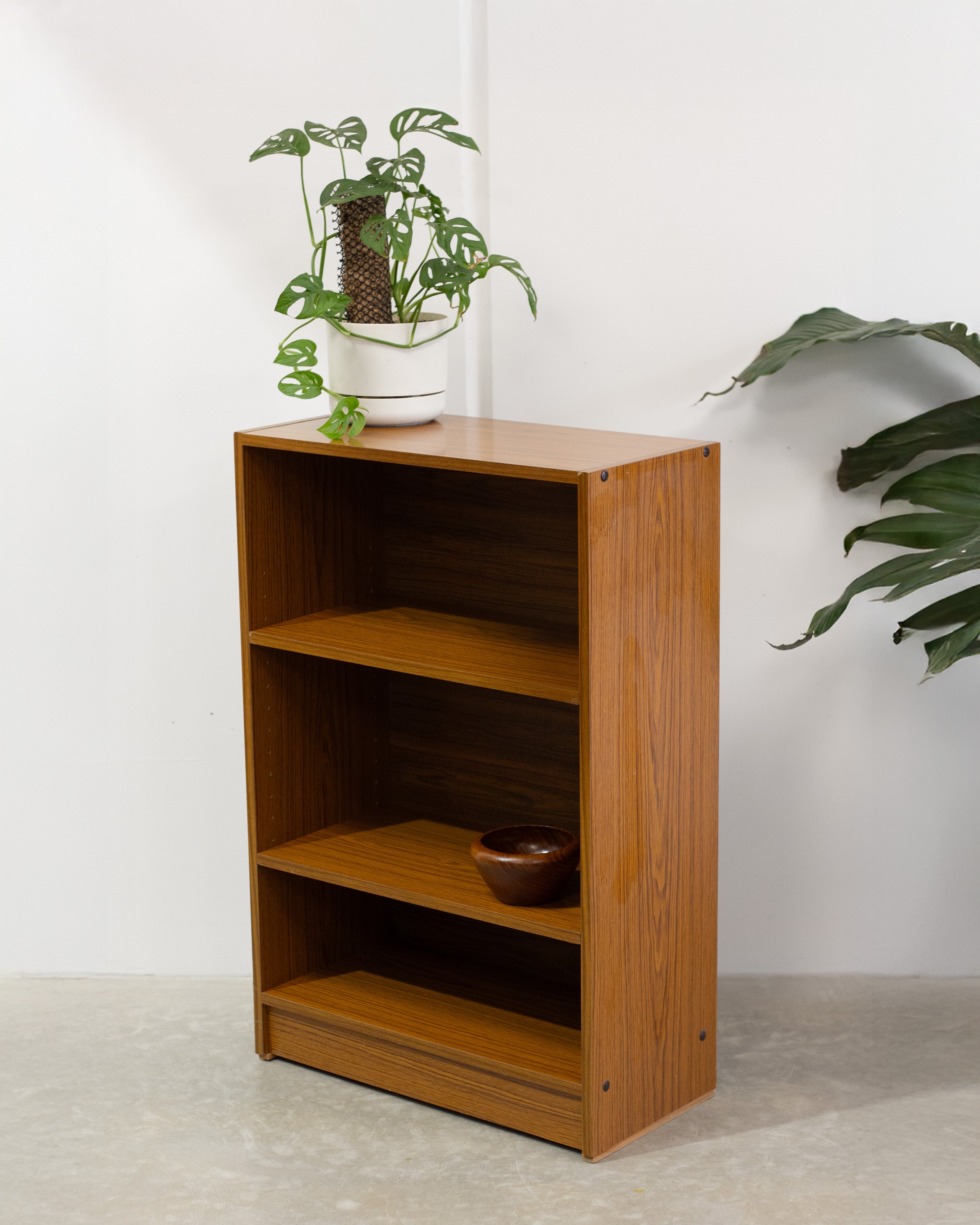 Mid Century Teak Veneer Bookcase